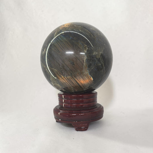 Huge flashy labradorite sphere