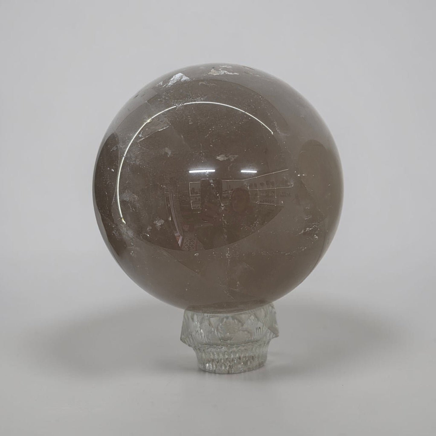 Big smokey quartz statement sphere