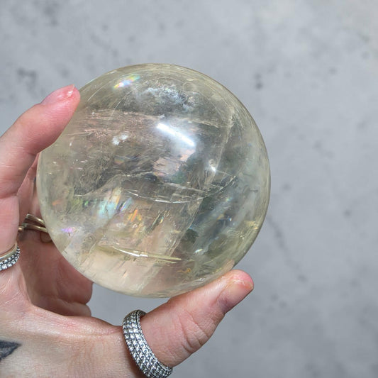Gorgeous optical calcite sphere